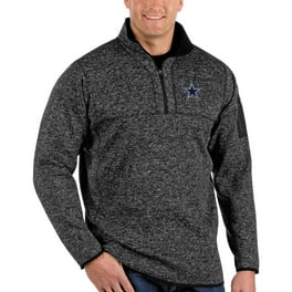 Men s Antigua Heathered Charcoal Dallas Cowboys Fortune Big Tall Quarter Zip Pullover Jacket Walmart