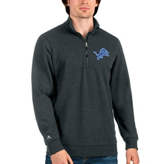 Lids Detroit Lions Cutter & Buck Stealth Heathered Throwback Logo  Quarter-Zip Pullover Top