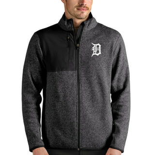 Men's White/Black Detroit Tigers Reversible Satin Full-Zip Jacket