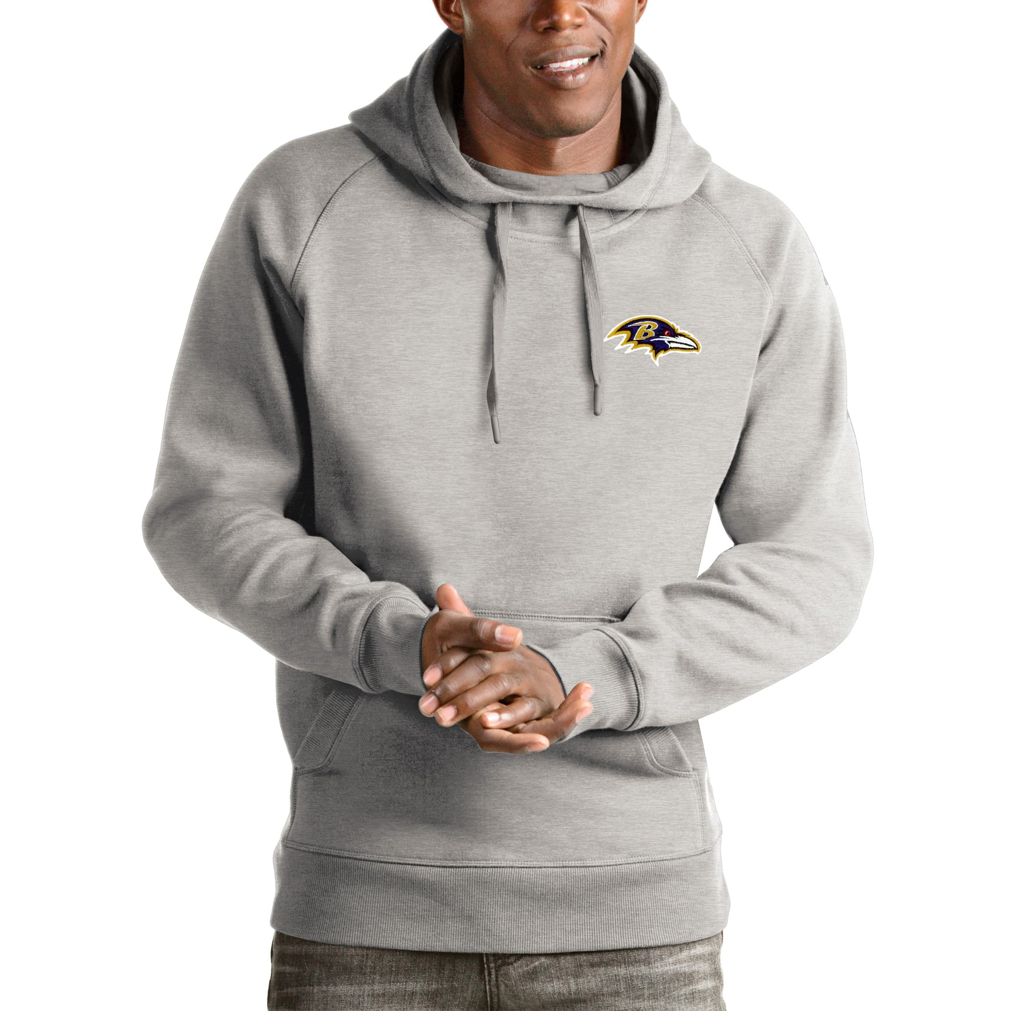 Baltimore Ravens Nike NFL Hoodie - 2XL Grey Cotton Blend