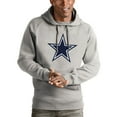 thumbnail image 1 of Men's Antigua Heathered Gray Dallas Cowboys Victory Pullover Hoodie, 1 of 1