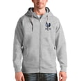 thumbnail image 1 of Men's Antigua Heathered Gray Memphis Grizzlies Logo Victory Full-Zip Hoodie, 1 of 1
