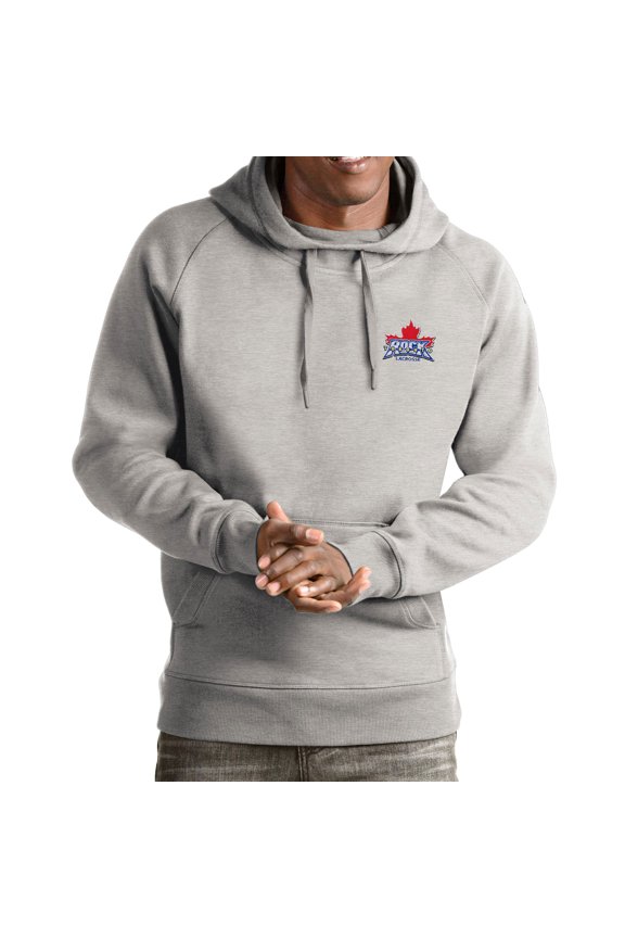 Men's Antigua Heathered Gray Toronto Rock Victory Pullover Hoodie