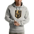 thumbnail image 1 of Men's Antigua Heathered Gray Vegas Golden Knights Logo Victory Pullover Hoodie, 1 of 1