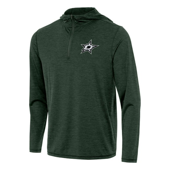 Men's Antigua Hunter Green Dallas Stars Tidy Quarter-Zip Hoodie