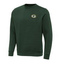 Men's Antigua Hunter Green Green Bay Packers Victory Pullover Sweatshirt
