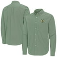 thumbnail image 1 of Men's Antigua Hunter Green Milwaukee Bucks Porter Woven Long Sleeve Button-Down Shirt, 1 of 3