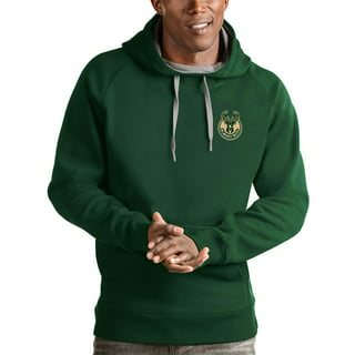 Milwaukee Bucks Youth Strong Side Pullover Sweatshirt - Hunter Green/Black