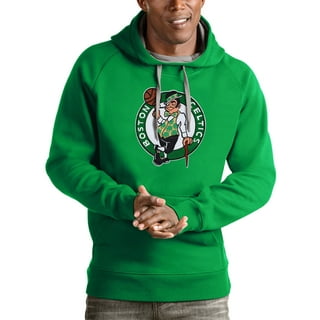 Boston Celtics Tommy Jeans Andrew Split Pullover Hoodie - White/Green