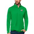 thumbnail image 1 of Men's Antigua Kelly Green Boston Celtics Tribute Quarter-Zip Pullover Top, 1 of 1