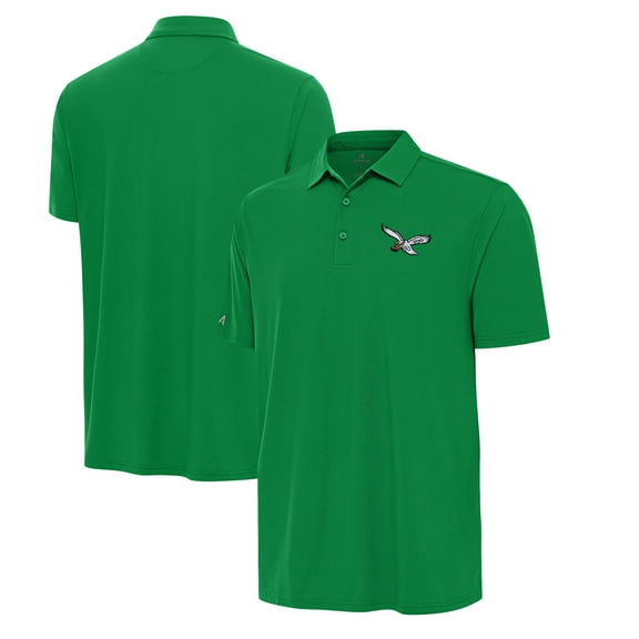 Men's Antigua Kelly Green Philadelphia Eagles Era Polo