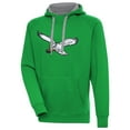 thumbnail image 1 of Men's Antigua Kelly Green Philadelphia Eagles Throwback Logo Victory Pullover Hoodie, 1 of 1