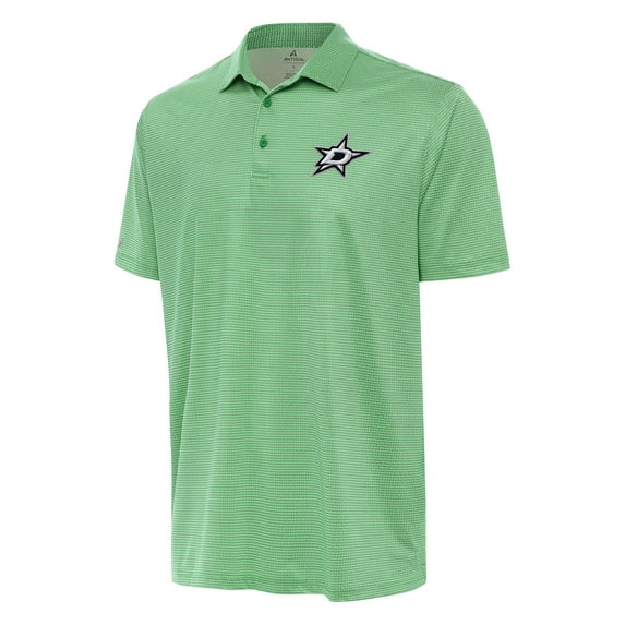 Men's Antigua Kelly Green/White Dallas Stars Rings Polo
