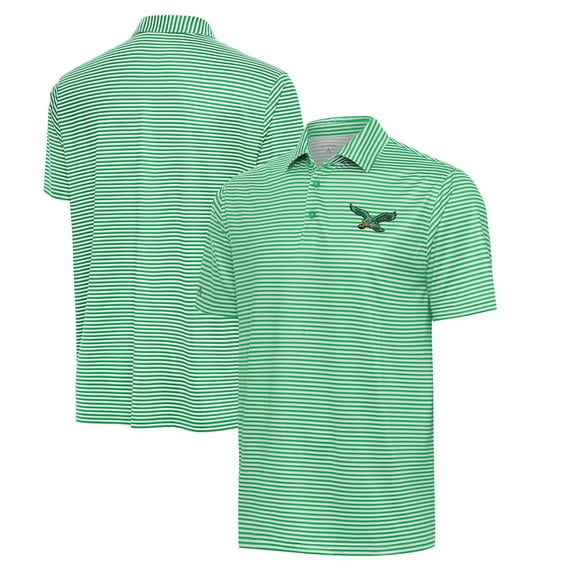 Men's Antigua Kelly Green/White Philadelphia Eagles  Skills Polo