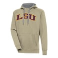 thumbnail image 1 of Men's Antigua Khaki LSU Tigers Victory Pullover Hoodie, 1 of 1