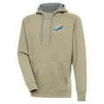 thumbnail image 1 of Men's Antigua  Khaki Miami Dolphins  Victory Pullover Hoodie, 1 of 1