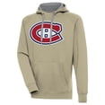 thumbnail image 1 of Men's Antigua Khaki Montreal Canadiens Victory Pullover Hoodie, 1 of 1