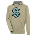 thumbnail image 1 of Men's Antigua Khaki Seattle Kraken Victory Pullover Hoodie, 1 of 1