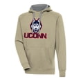 thumbnail image 1 of Men's Antigua Khaki UConn Huskies Victory Pullover Hoodie, 1 of 1