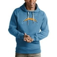 thumbnail image 1 of Men's Antigua Light Blue Los Angeles Chargers Victory Pullover Hoodie, 1 of 1