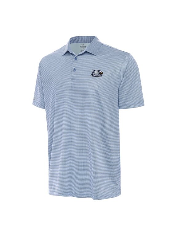 Men's Antigua Light Blue/White Georgia Southern Eagles Rings Polo