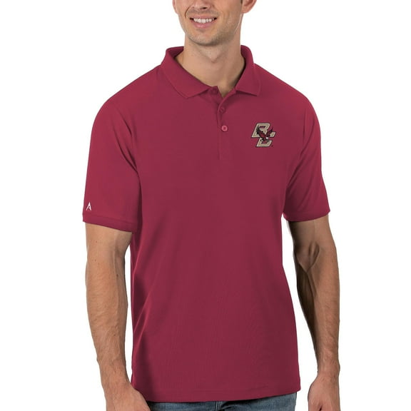 Men's Antigua Maroon Boston College Eagles Legacy Pique Polo