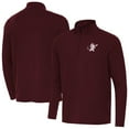 thumbnail image 1 of Men's Antigua Maroon Mississippi State Bulldogs Intent Swinging Bully Quarter-Zip Pullover, 1 of 3