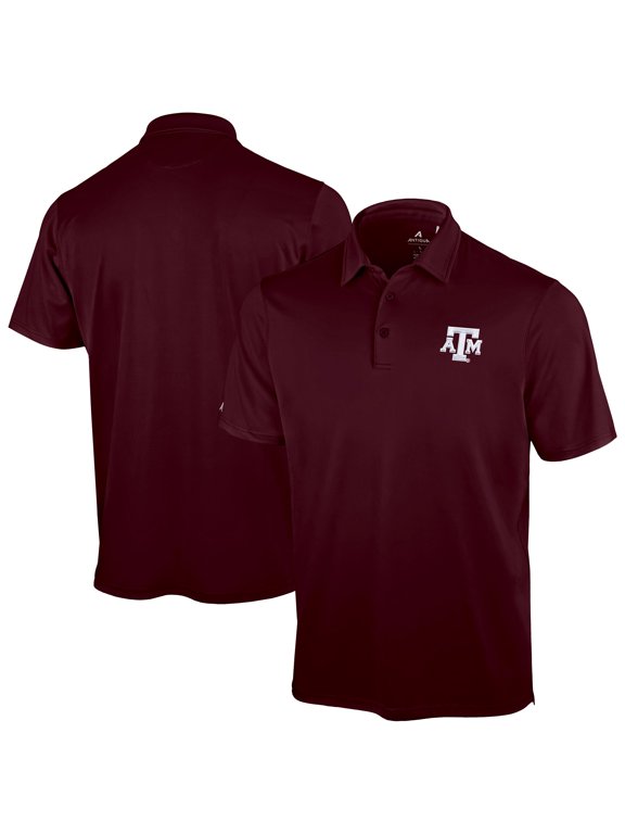 Men's Antigua Maroon Texas A&M Aggies Unshakeable Solid Polo