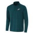 thumbnail image 1 of Men's Antigua Midnight Green Philadelphia Eagles Bright Quarter-Zip Top, 1 of 1