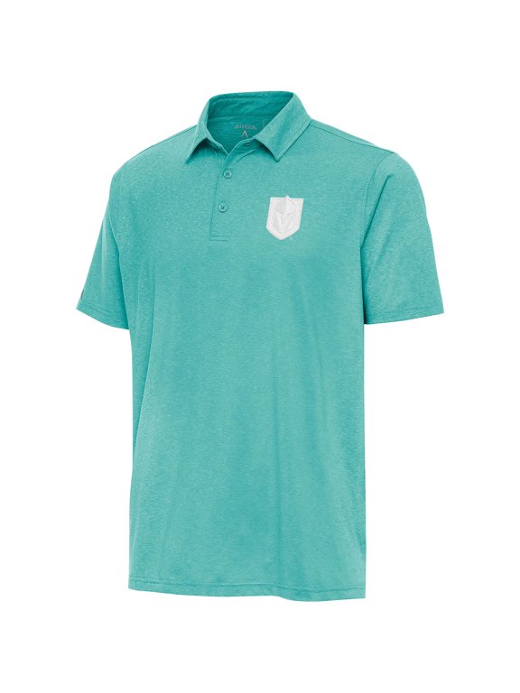 Men's Antigua Mint Vegas Golden Knights White Logo Par 3 Polo