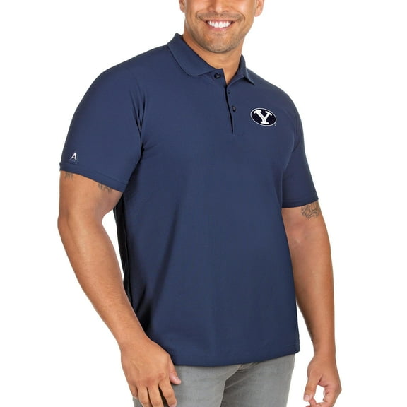 Men's Antigua Navy BYU Cougars Big & Tall Legacy Pique Polo