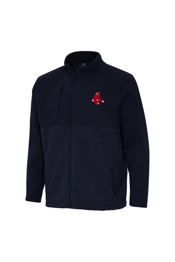 Men's Antigua Navy Boston Red Sox Daily Fused Full-Zip Jacket
