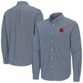 thumbnail image 1 of Men's Antigua Navy Boston Red Sox Porter Woven Long Sleeve Button-Down Shirt, 1 of 3