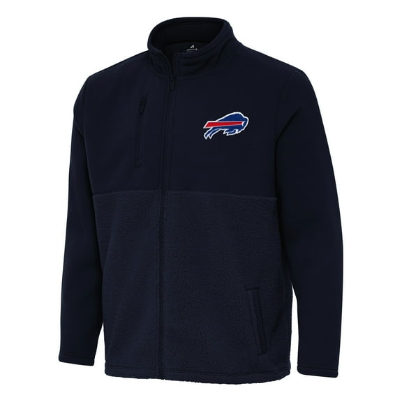 Men's Antigua Navy Buffalo Bills Daily Fused Full-Zip Jacket
