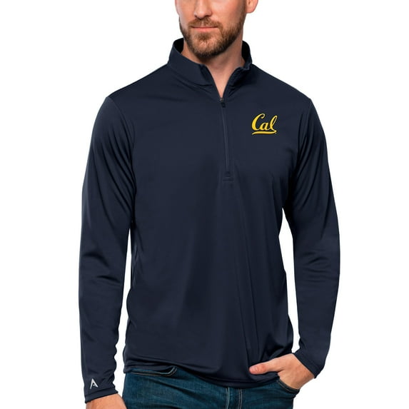 Men's Antigua Navy Cal Bears Tribute Quarter-Zip Top