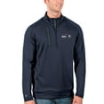 thumbnail image 1 of Men's Antigua Navy/Charcoal Seattle Seahawks Generation Quarter-Zip Pullover Jacket, 1 of 1