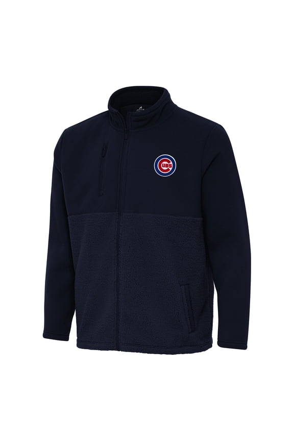 Men's Antigua Navy Chicago Cubs Daily Fused Full-Zip Jacket
