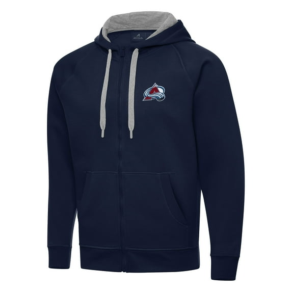 Men's Antigua Navy Colorado Avalanche Big & Tall Victory Full-Zip Hoodie