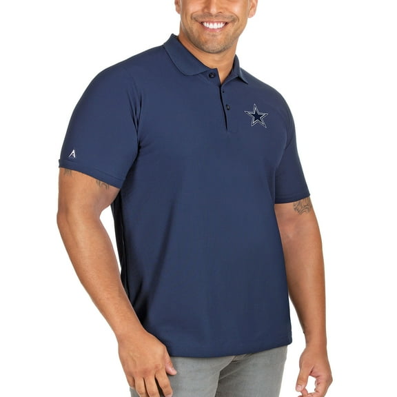 Men's Antigua Navy Dallas Cowboys Legacy Pique Big & Tall Polo