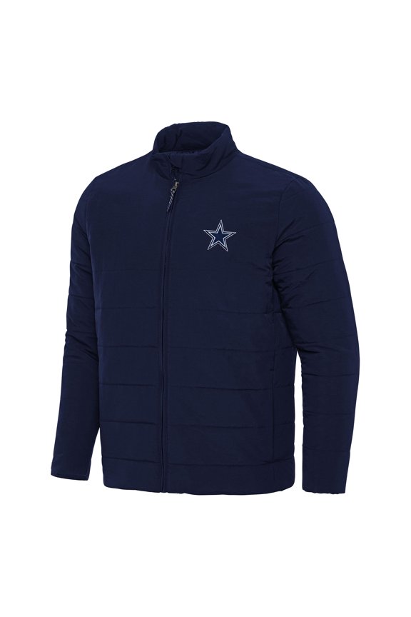 Men's Antigua  Navy Dallas Cowboys Swelter Full-Zip Jacket