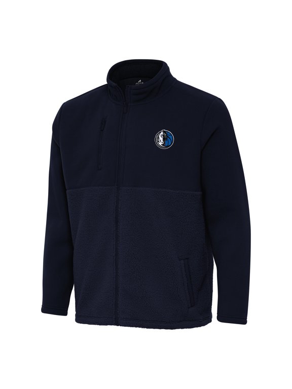 Men's Antigua Navy Dallas Mavericks Daily Fused Full-Zip Jacket