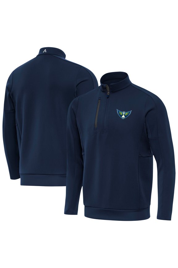 Men's Antigua Navy Dallas Wings Generation Quarter-Zip Pullover Top