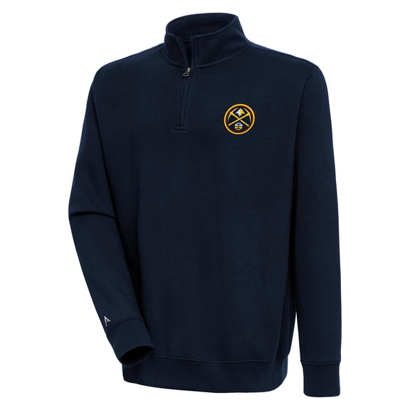 Men's Antigua Navy Denver Nuggets Victory Quarter-Zip Pullover Top