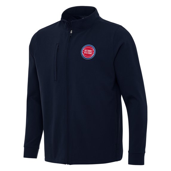 Men's Antigua Navy Detroit Pistons Regard Full-Zip Jacket