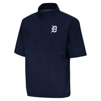 Men's Antigua Navy Detroit Tigers Brisk Quarter-Zip Wind Shirt