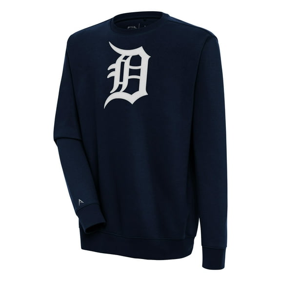 Men's Antigua  Navy Detroit Tigers Victory Pullover Sweatshirt