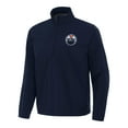 Men's Antigua Navy Edmonton Oilers Brisk QuarterZip Windbreaker