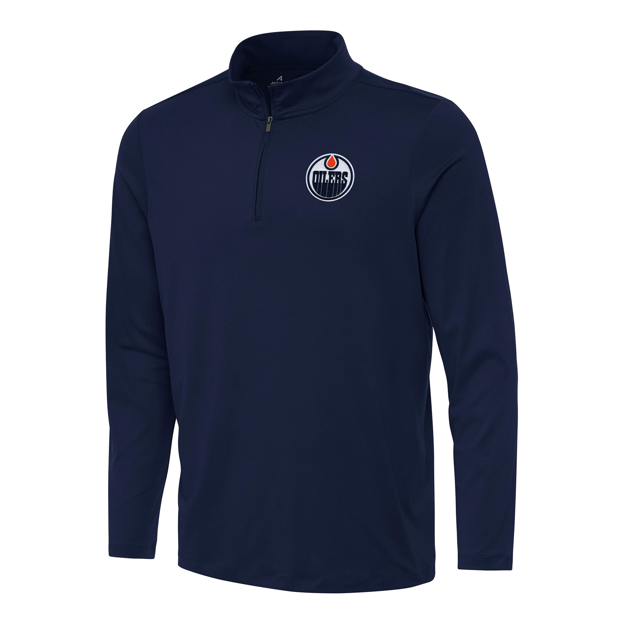 Men's Antigua Navy Edmonton Oilers Reprocess QuarterZip Top