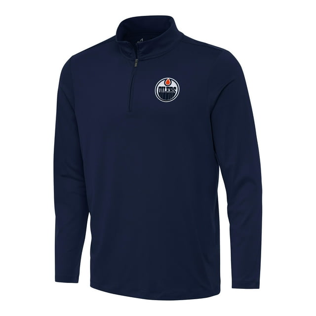 Men's Antigua Navy Edmonton Oilers Reprocess QuarterZip Top