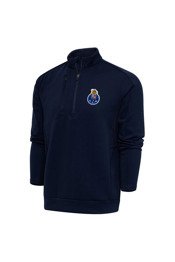 Men's Antigua Navy FC Porto Genesis Quarter-Zip Pullover